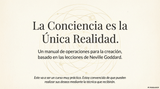 La Conciencia Como Unica Realidad