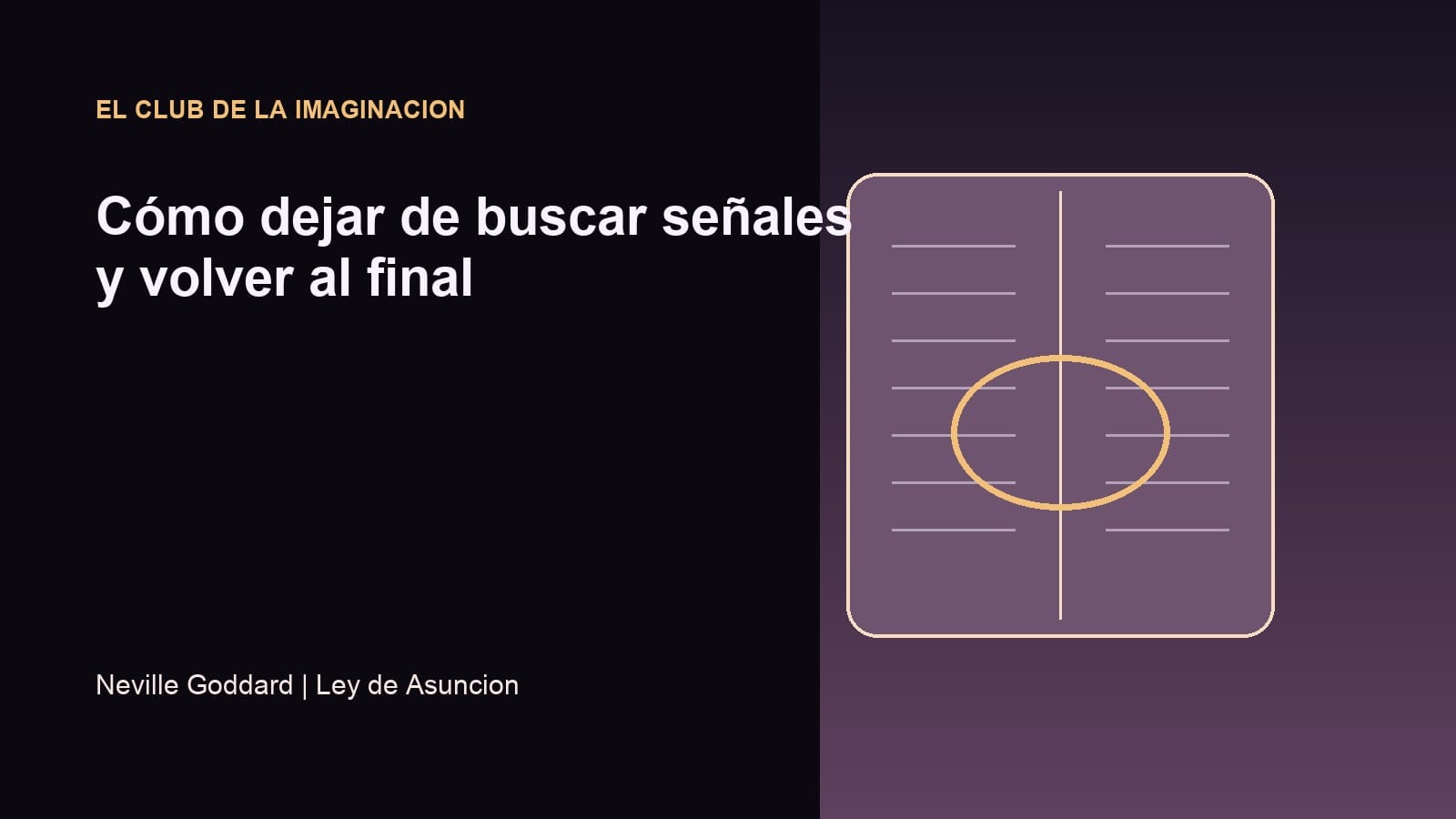 Imagen editorial para Cómo dejar de buscar señales y volver al final