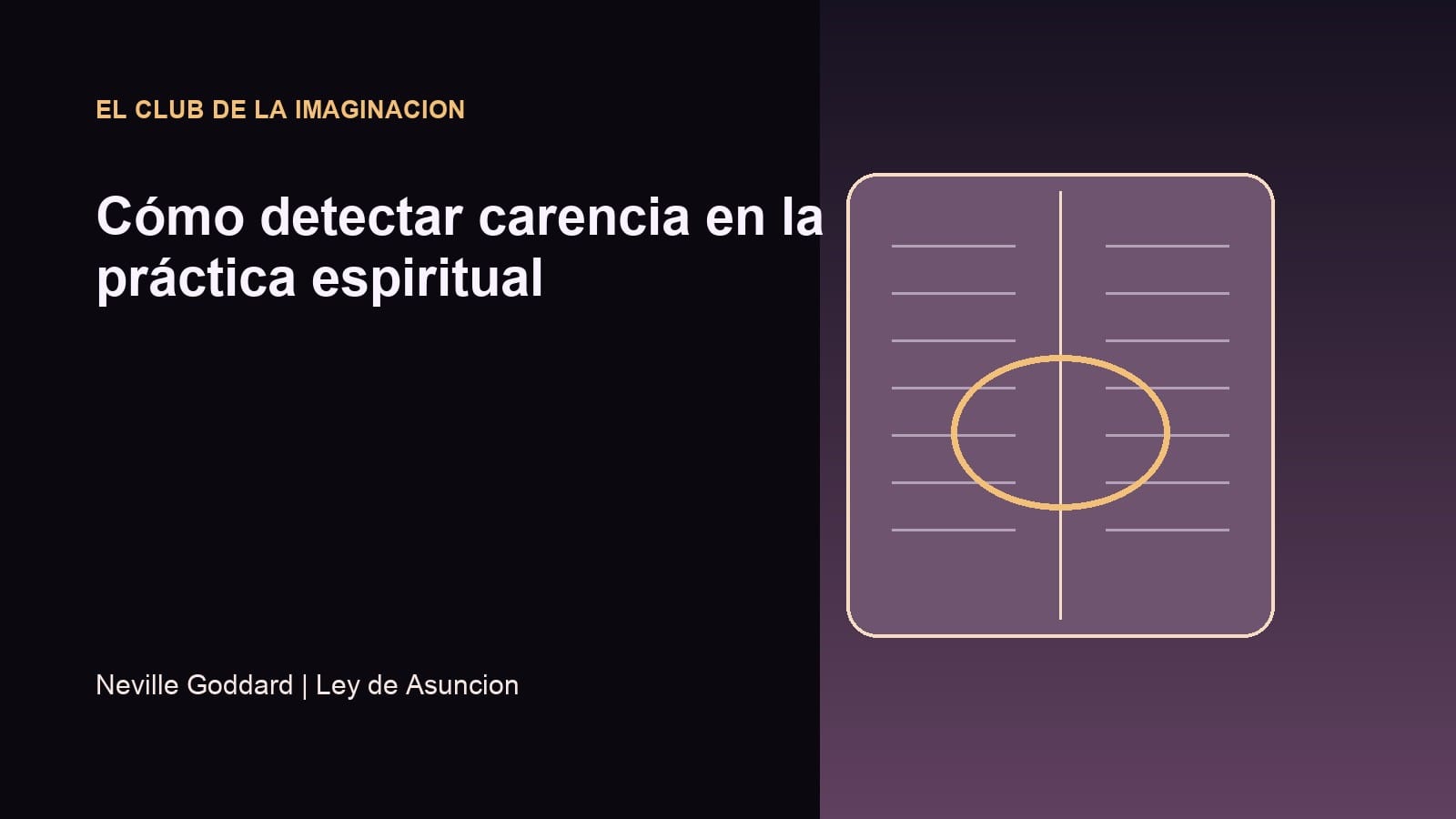 Imagen editorial para Cómo detectar carencia en la práctica espiritual