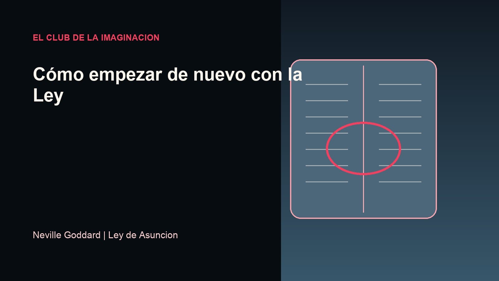 Imagen editorial para Cómo empezar de nuevo con la Ley