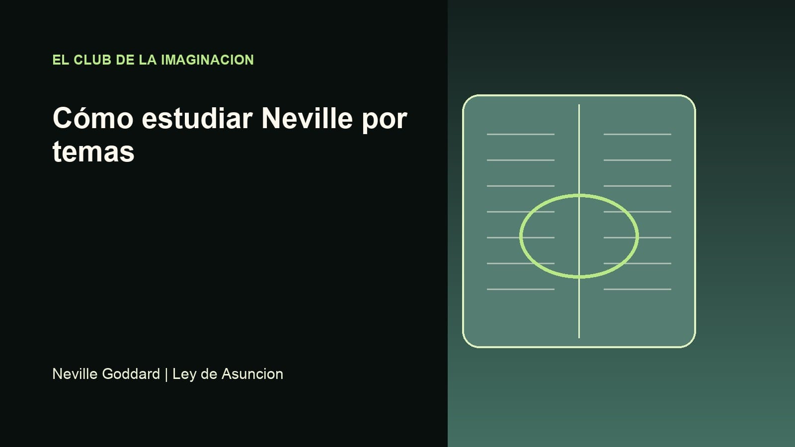 Imagen editorial para Cómo estudiar Neville por temas