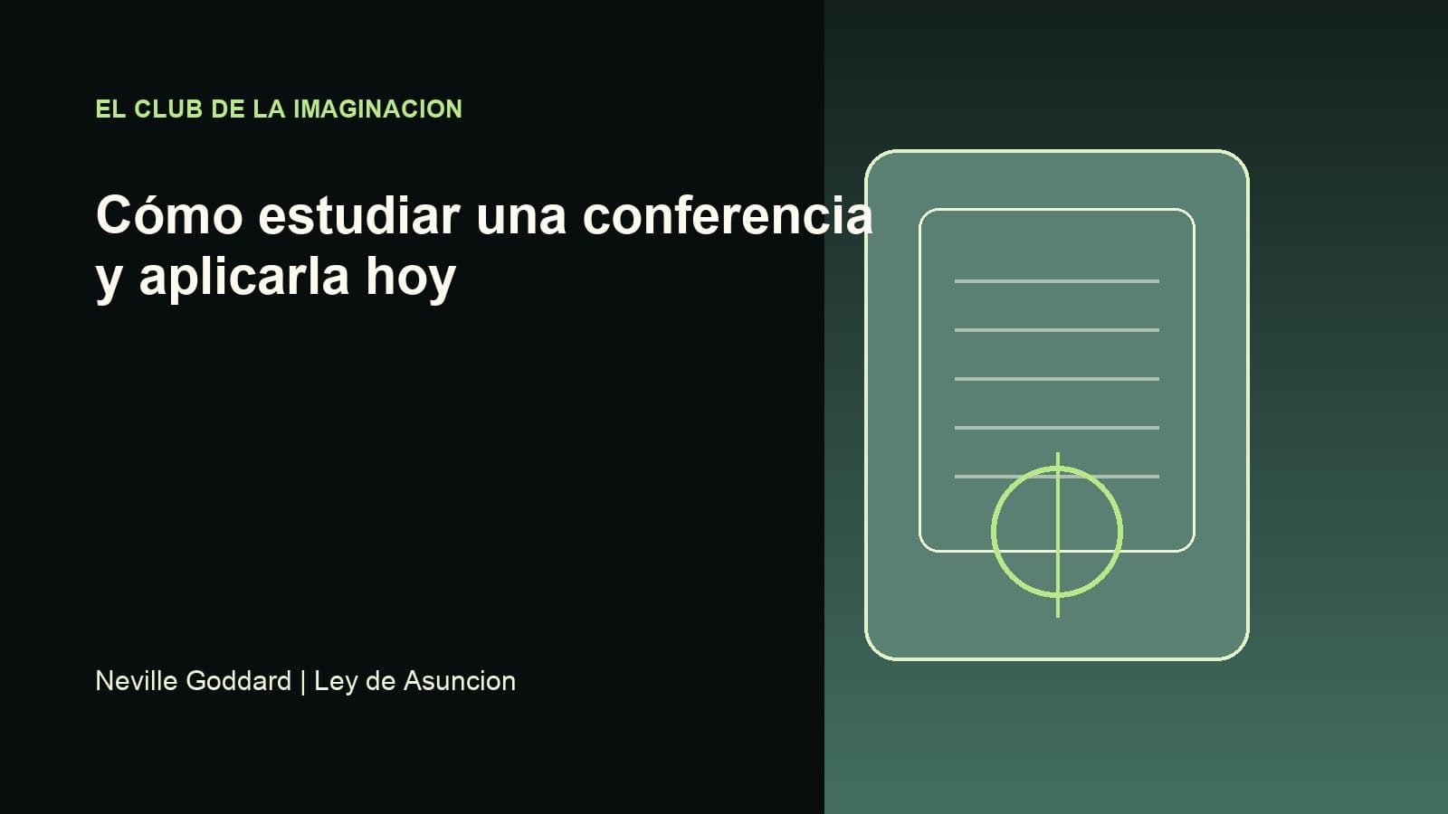 Imagen editorial para Cómo estudiar una conferencia y aplicarla hoy