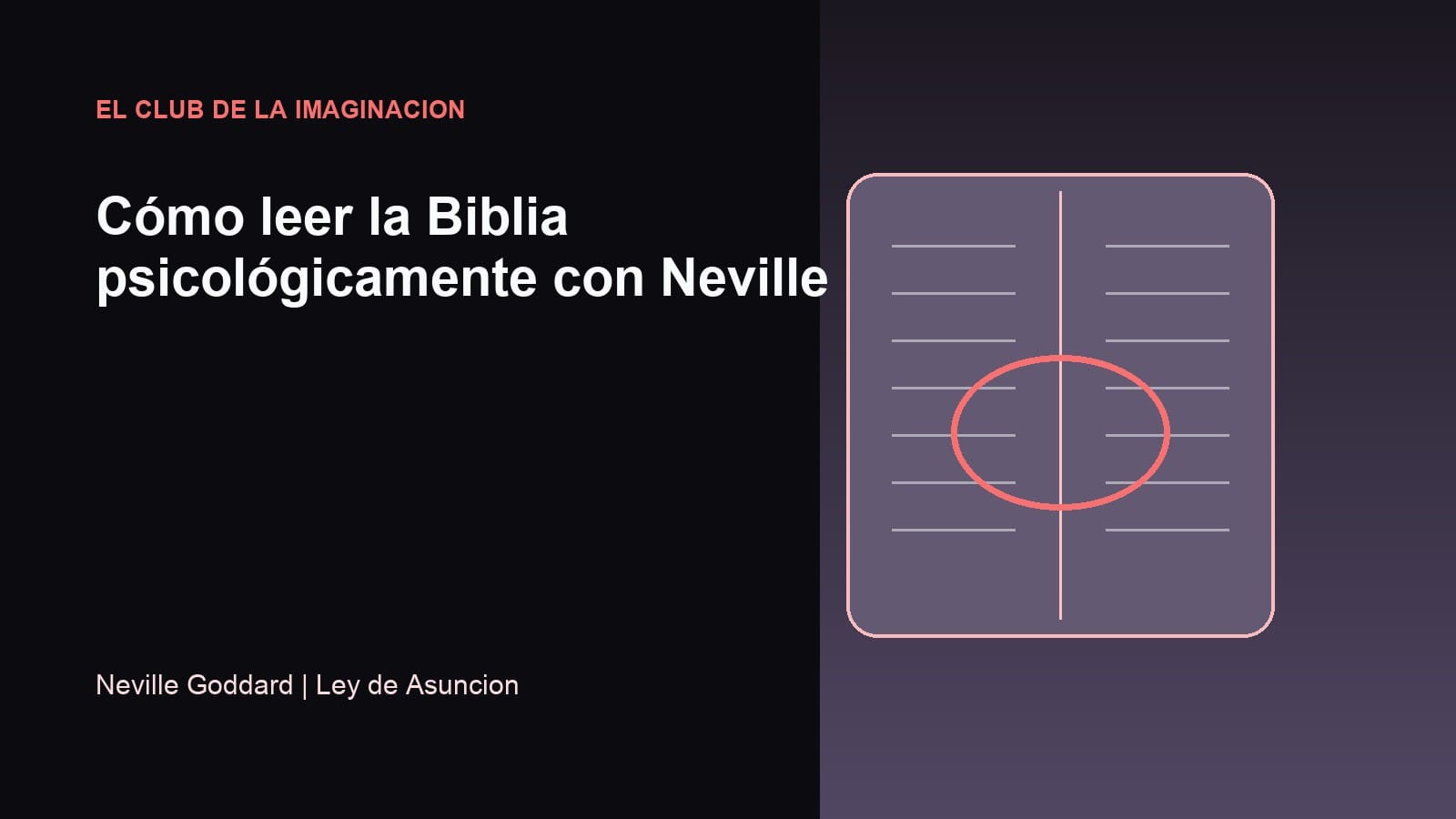 Imagen editorial para Cómo leer la Biblia psicológicamente con Neville