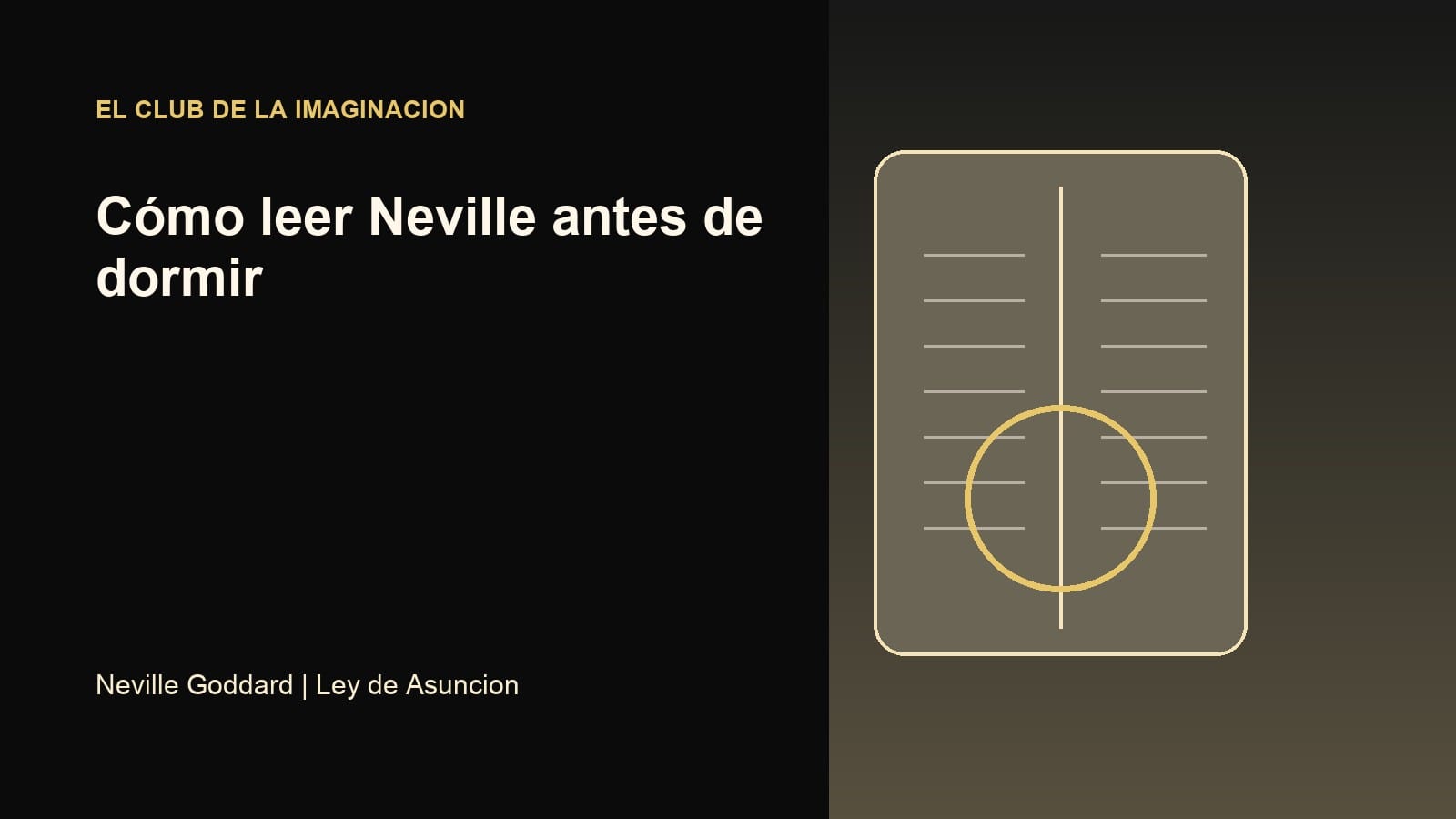Imagen editorial para Cómo leer Neville antes de dormir