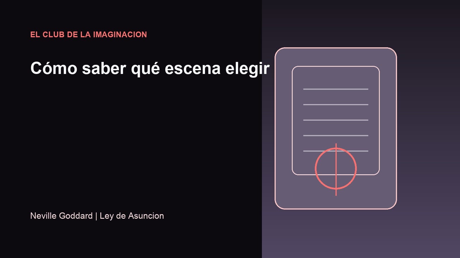 Imagen editorial para Cómo saber qué escena elegir