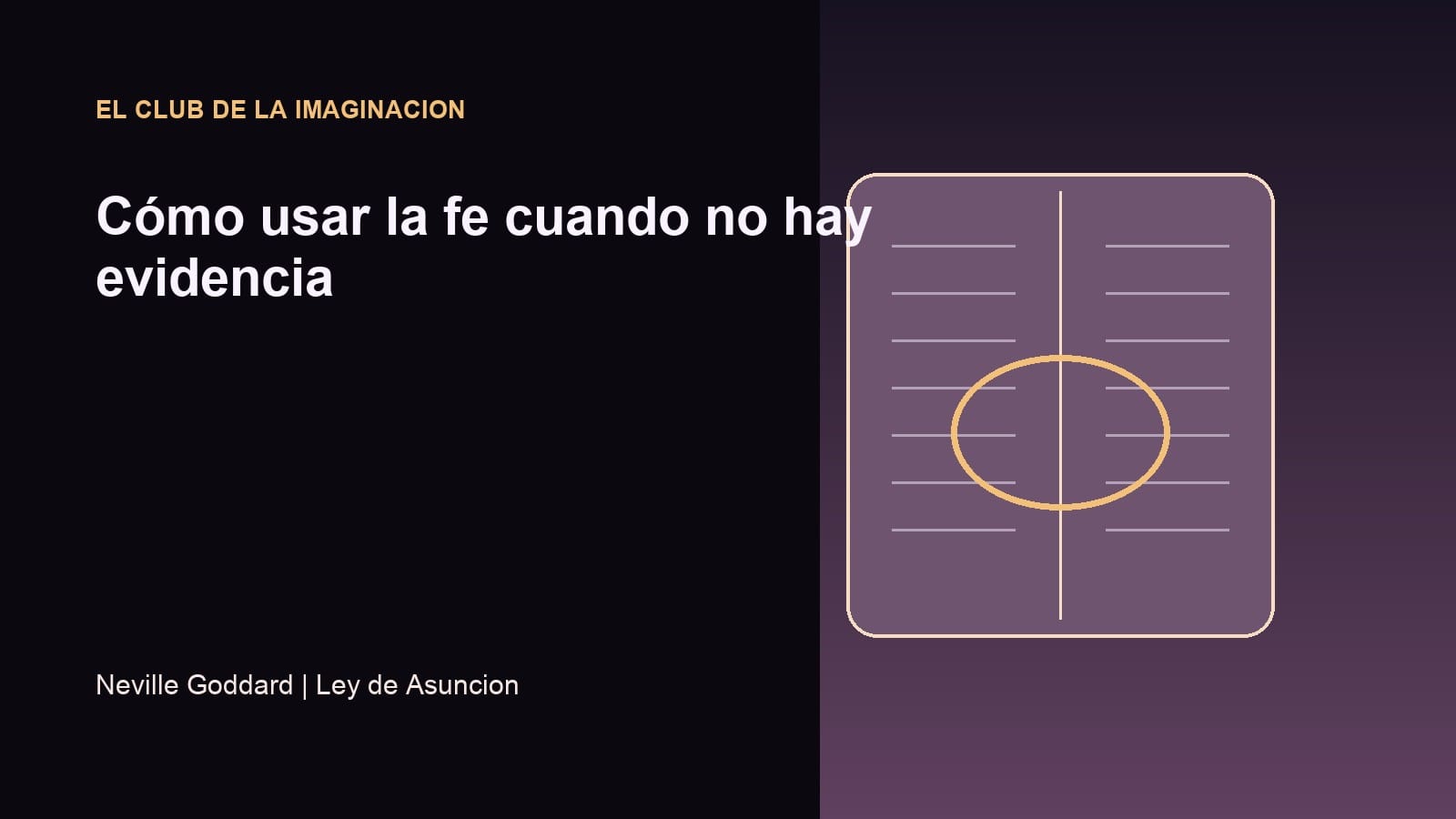 Imagen editorial para Cómo usar la fe cuando no hay evidencia