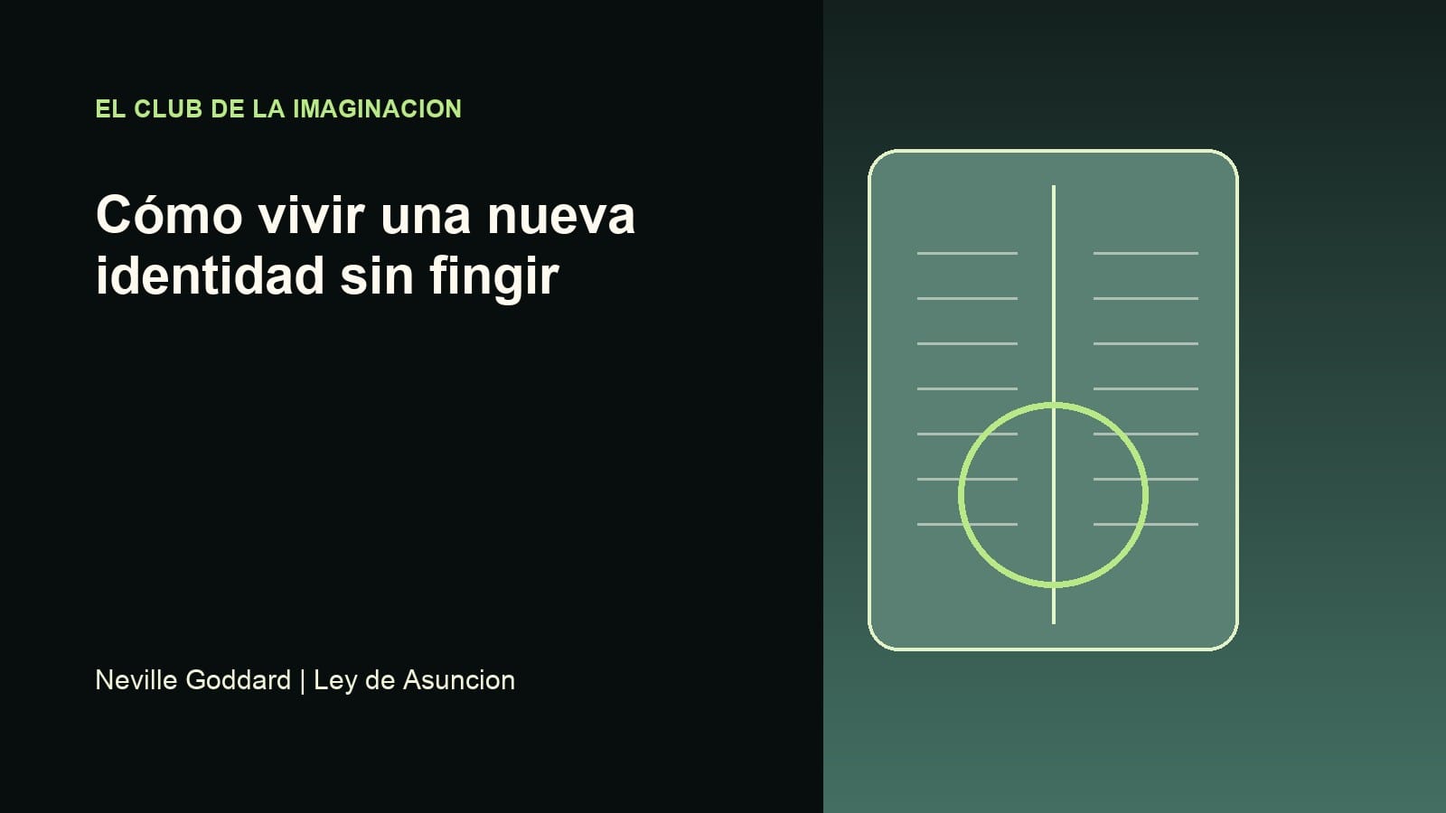 Imagen editorial para Cómo vivir una nueva identidad sin fingir