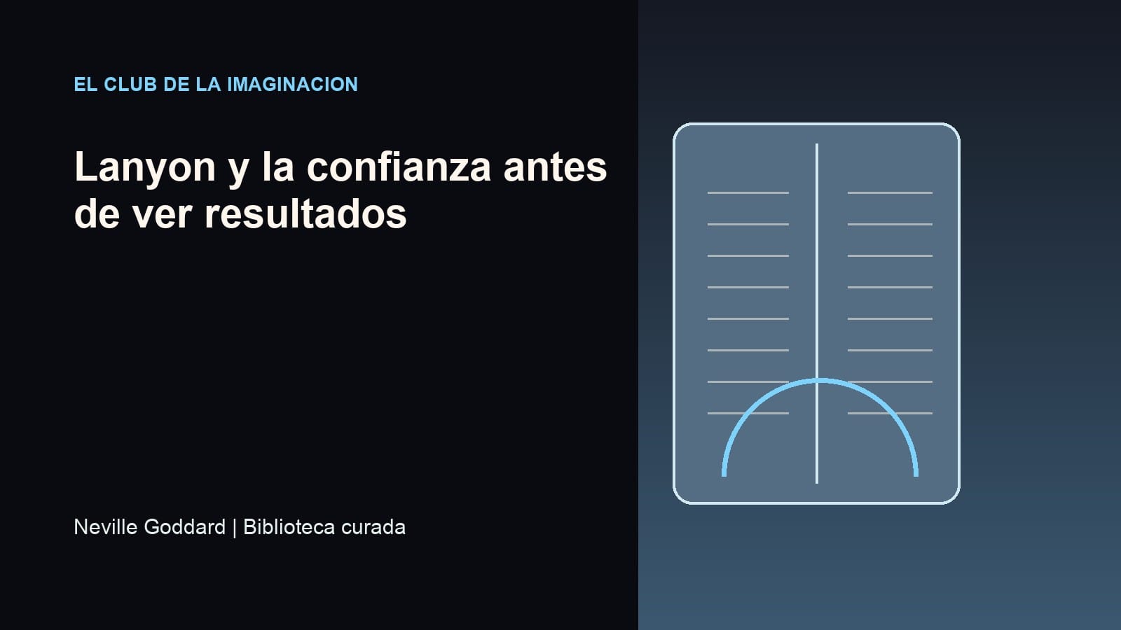 Imagen editorial para Lanyon y la confianza antes de ver resultados