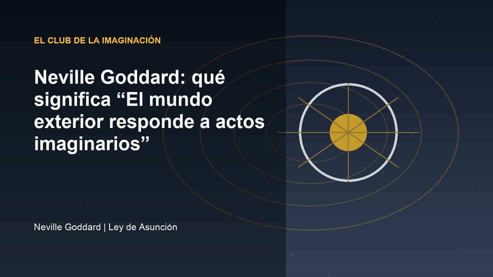 Imagen editorial para Neville Goddard: qué significa “El mundo exterior responde a actos imaginarios”