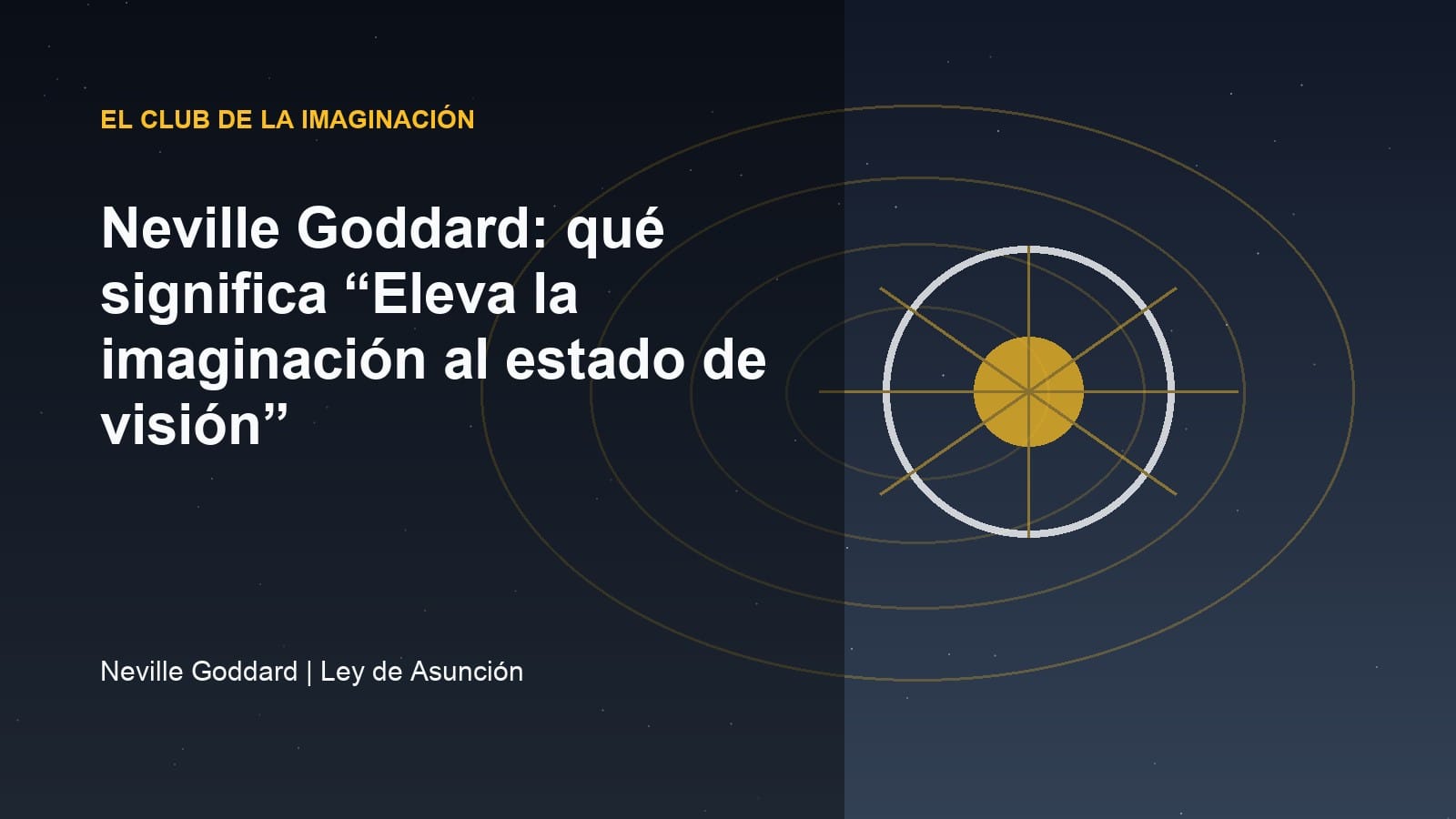 Imagen editorial para Neville Goddard: qué significa “Eleva la imaginación al estado de visión”