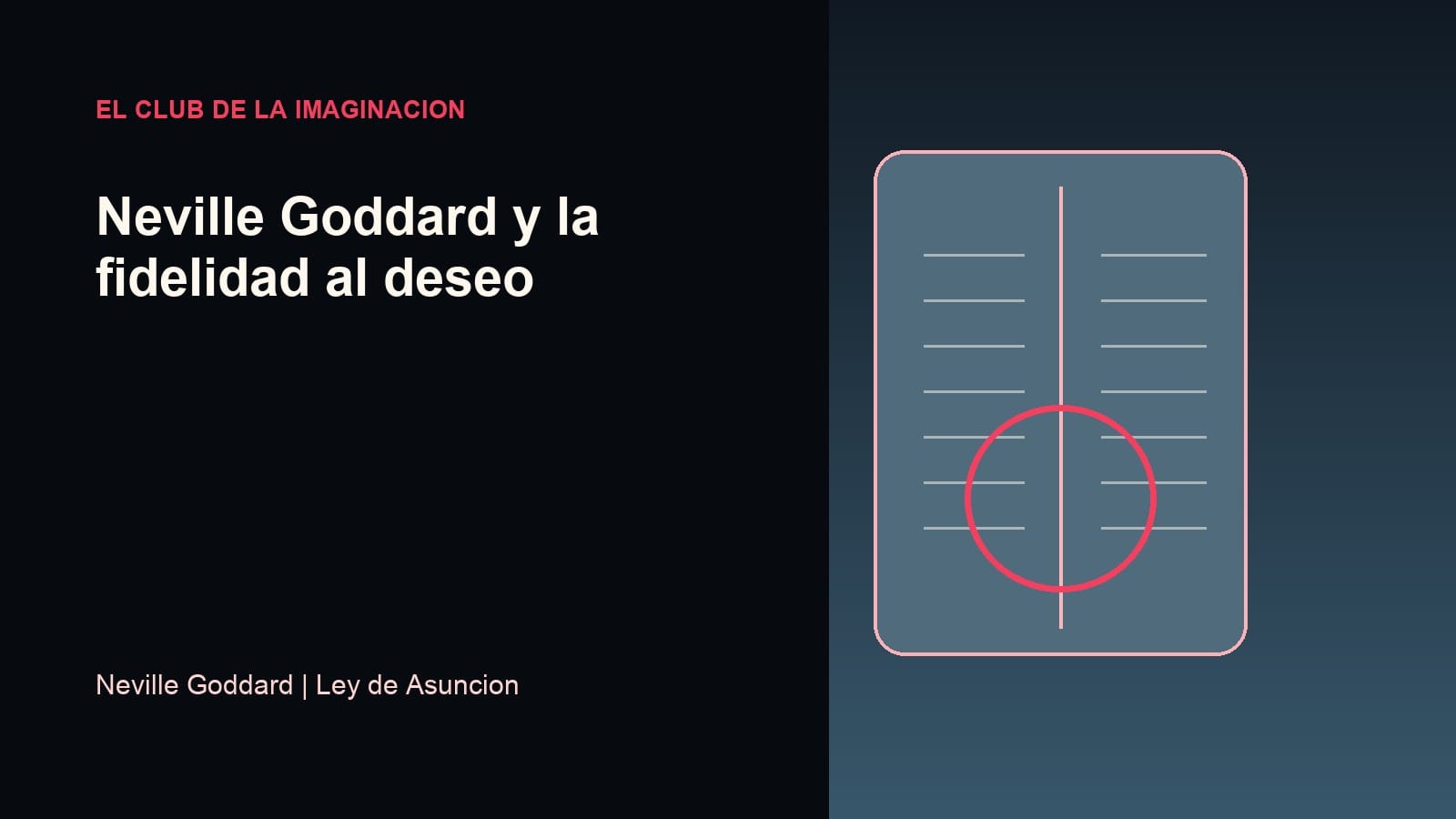 Imagen editorial para Neville Goddard y la fidelidad al deseo