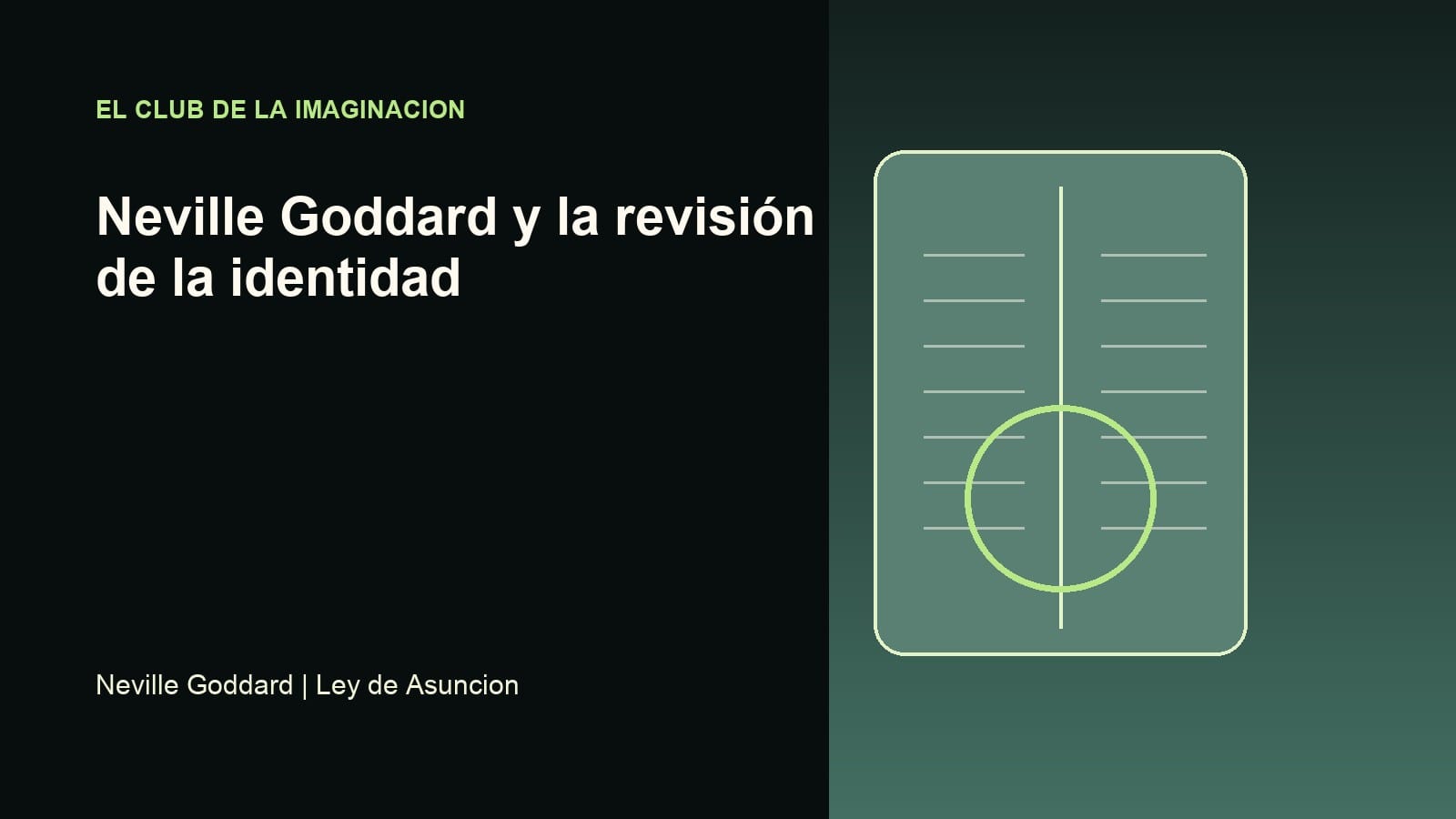 Imagen editorial para Neville Goddard y la revisión de la identidad