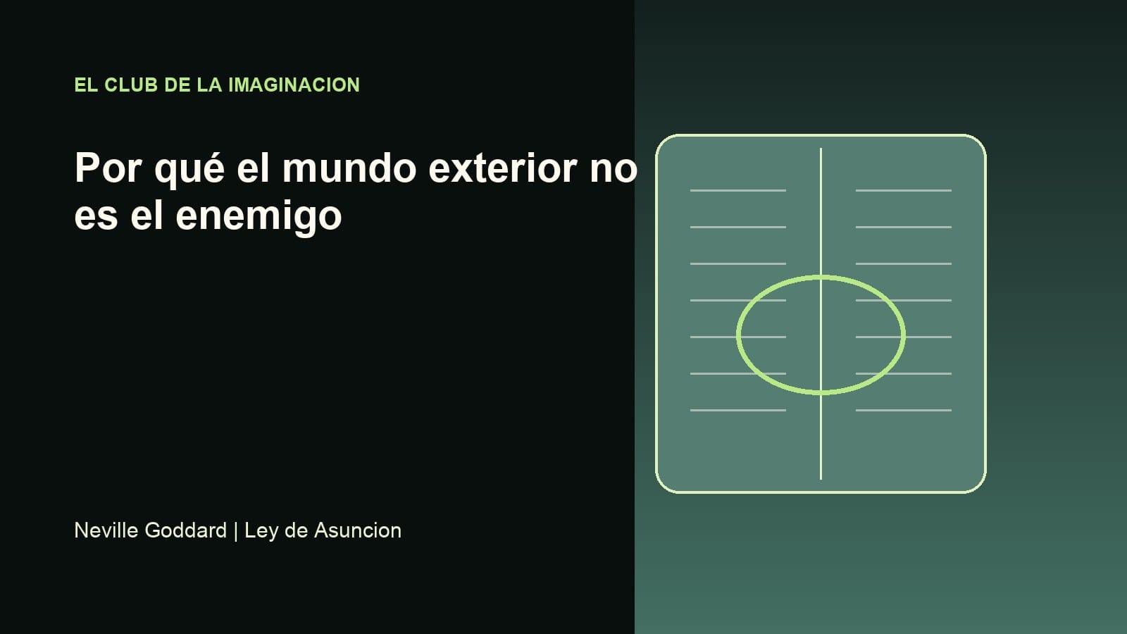 Imagen editorial para Por qué el mundo exterior no es el enemigo