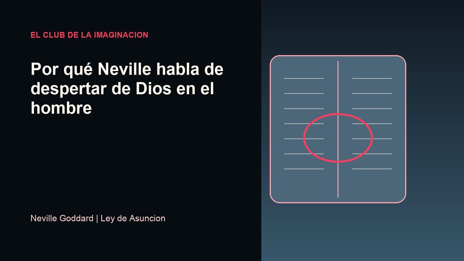 Imagen editorial para Por qué Neville habla de despertar de Dios en el hombre