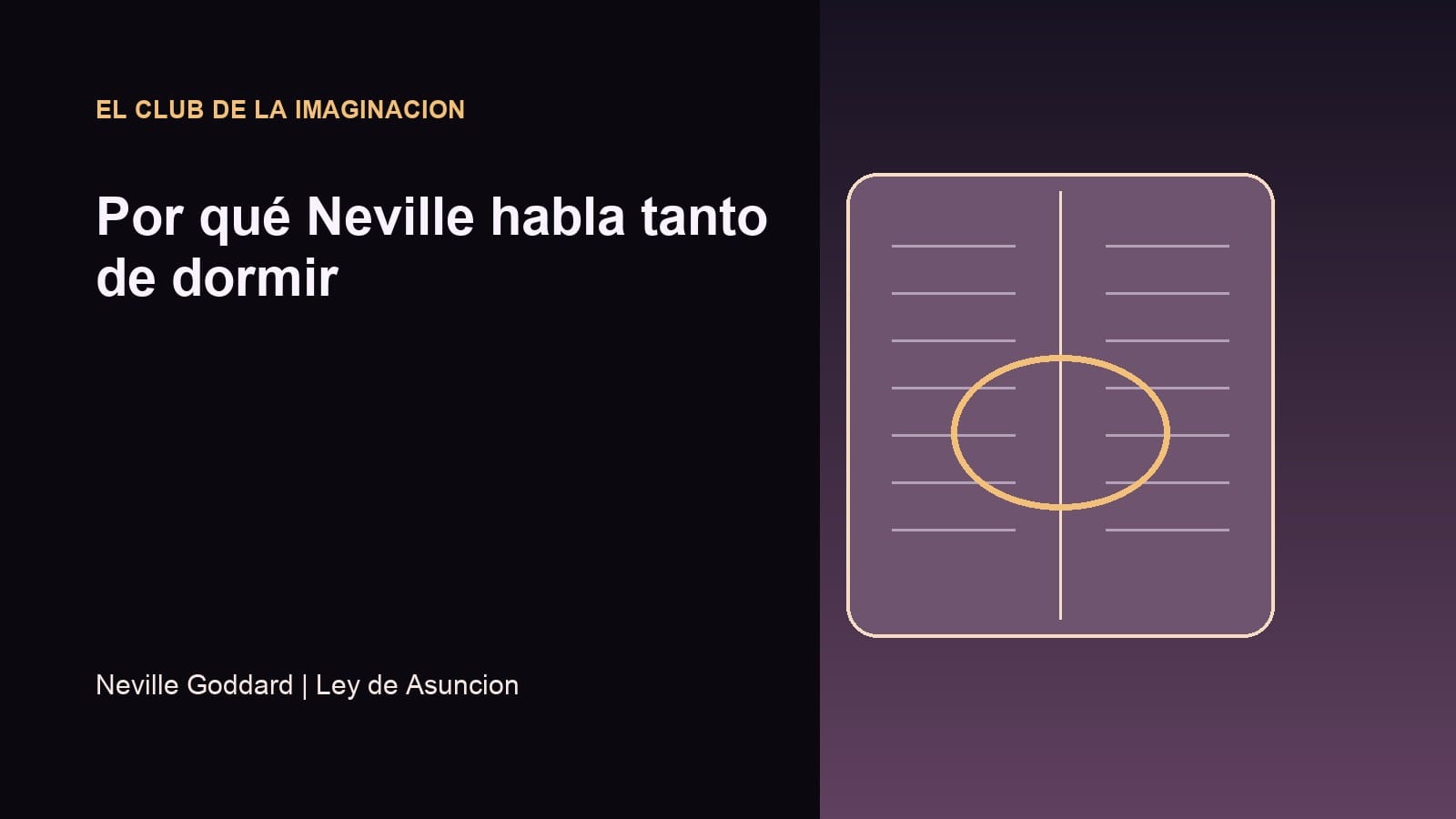 Imagen editorial para Por qué Neville habla tanto de dormir
