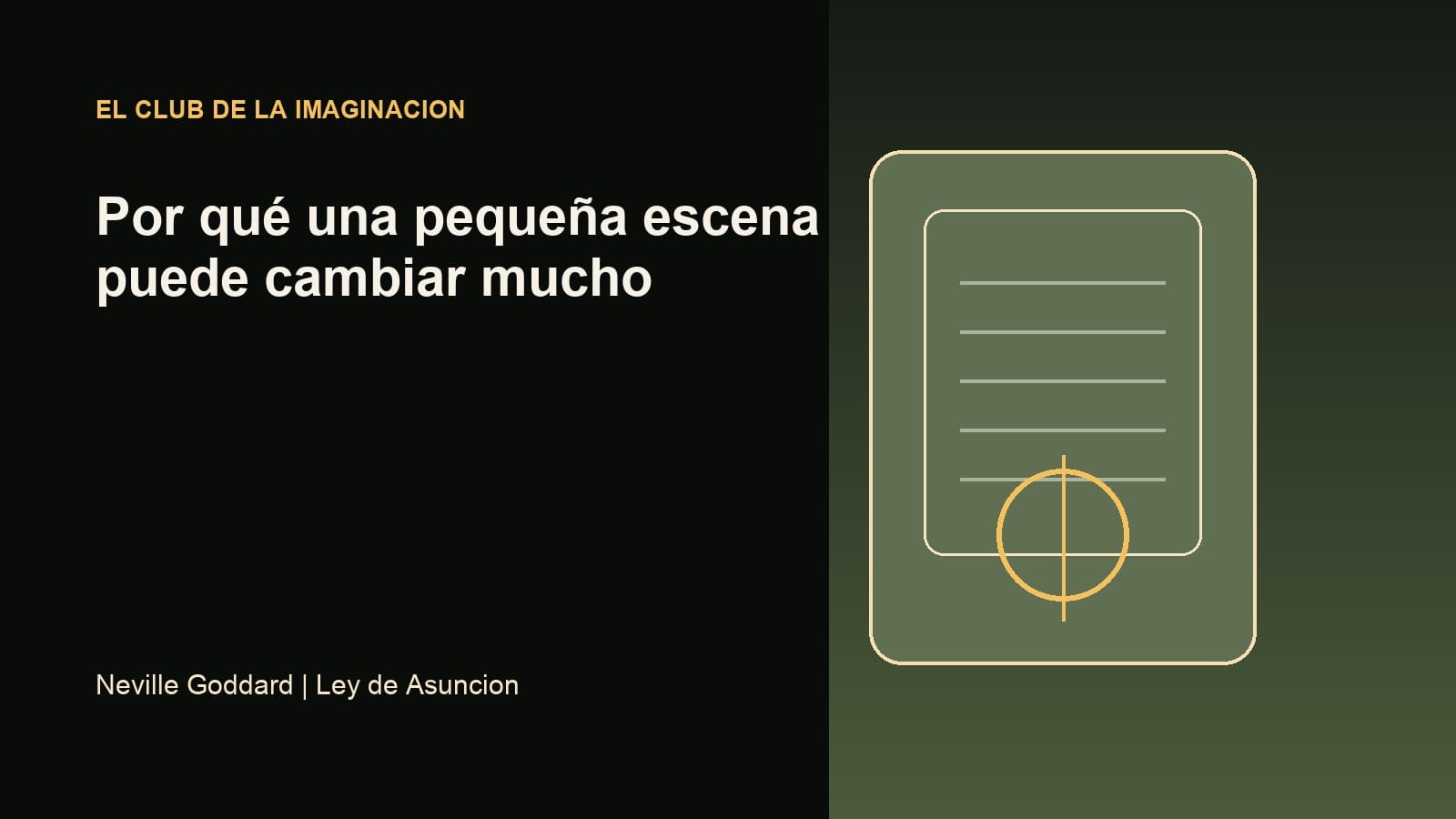 Imagen editorial para Por qué una pequeña escena puede cambiar mucho