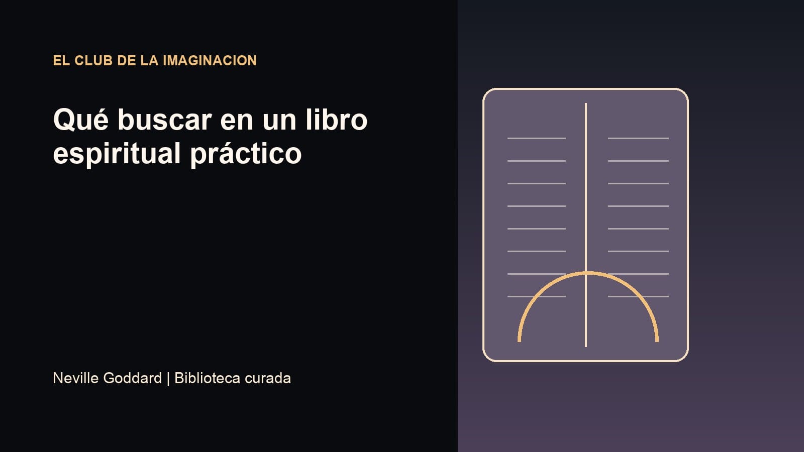 Imagen editorial para Qué buscar en un libro espiritual práctico