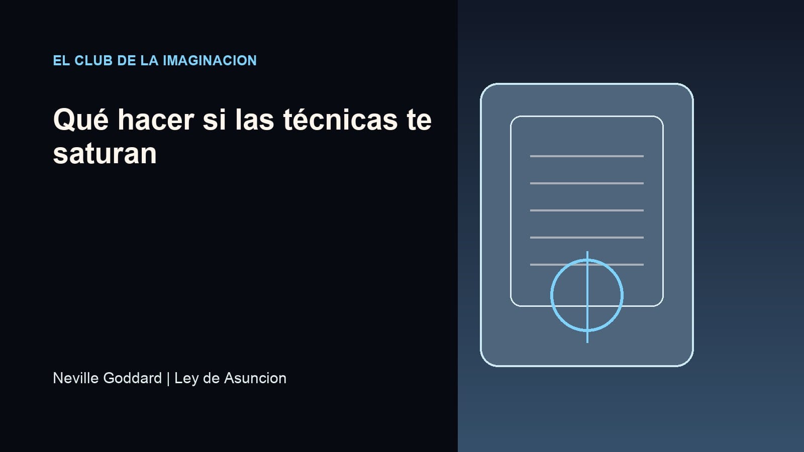 Imagen editorial para Qué hacer si las técnicas te saturan