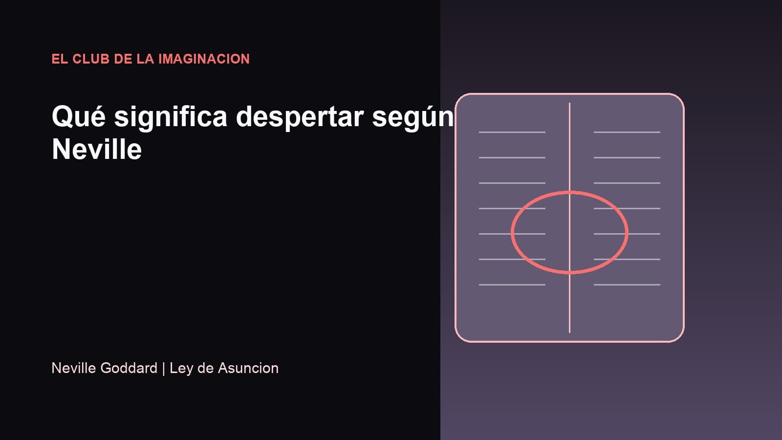 Imagen editorial para Qué significa despertar según Neville