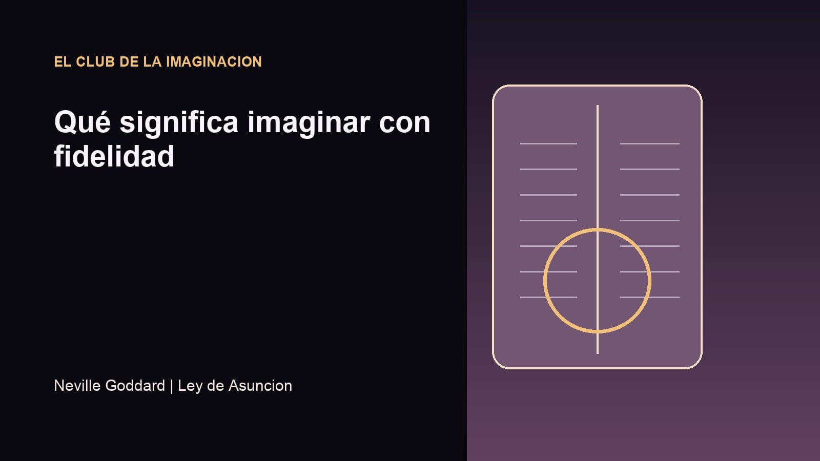 Imagen editorial para Qué significa imaginar con fidelidad