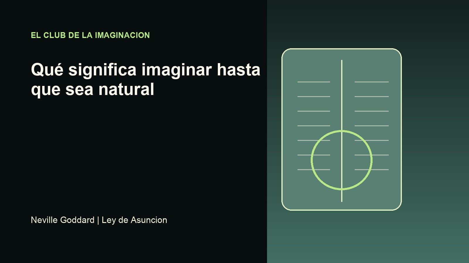 Imagen editorial para Qué significa imaginar hasta que sea natural