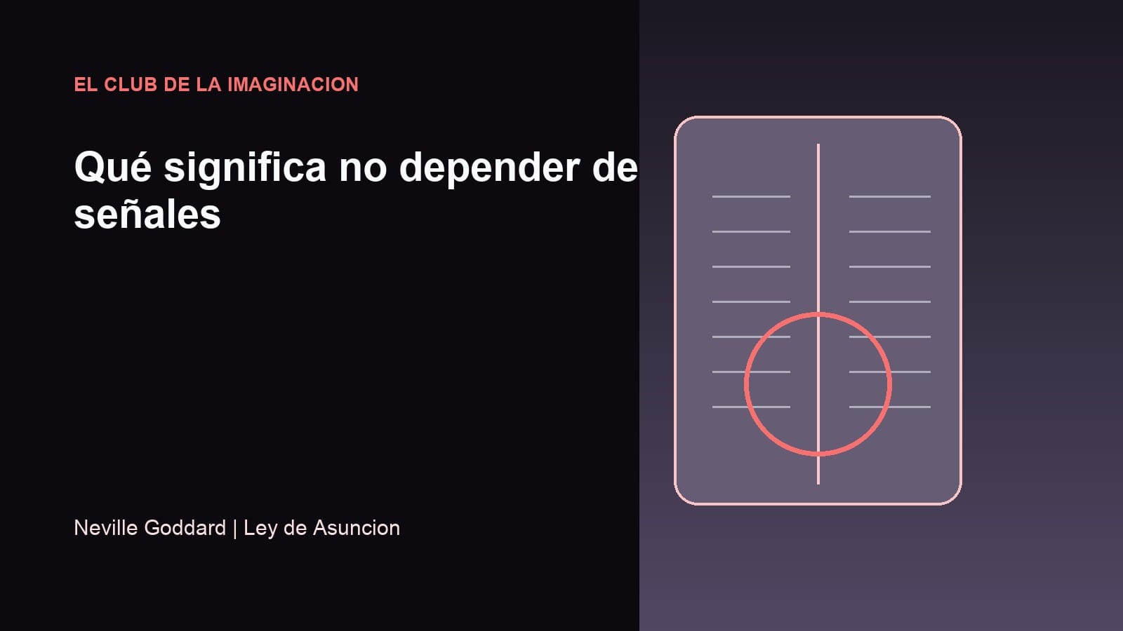 Imagen editorial para Qué significa no depender de señales