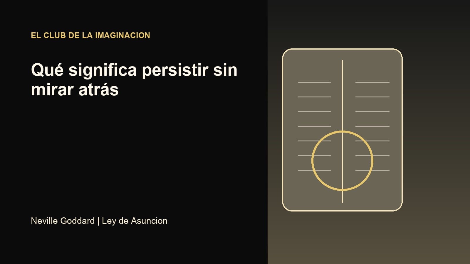 Imagen editorial para Qué significa persistir sin mirar atrás