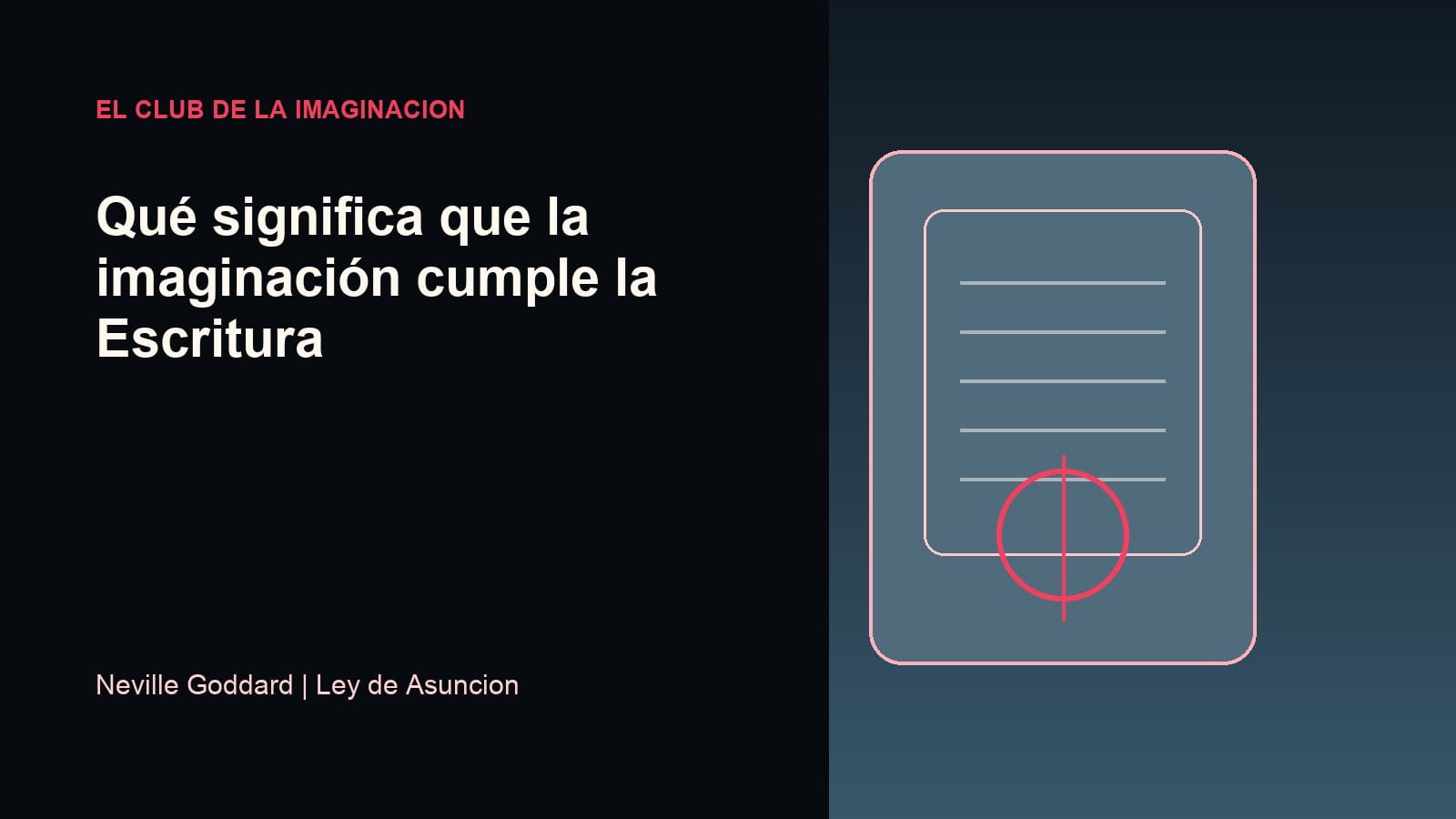 Imagen editorial para Qué significa que la imaginación cumple la Escritura