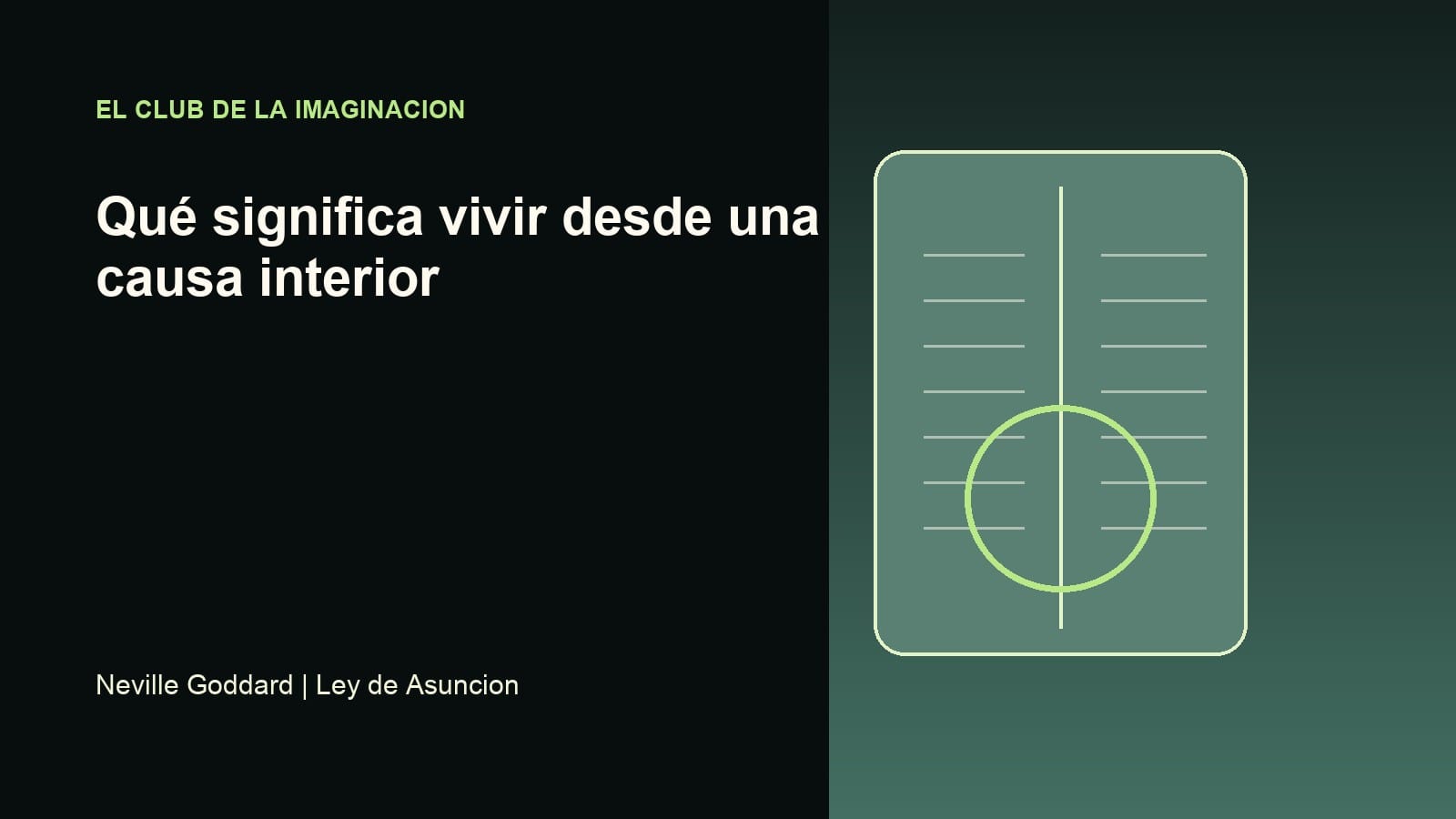 Imagen editorial para Qué significa vivir desde una causa interior