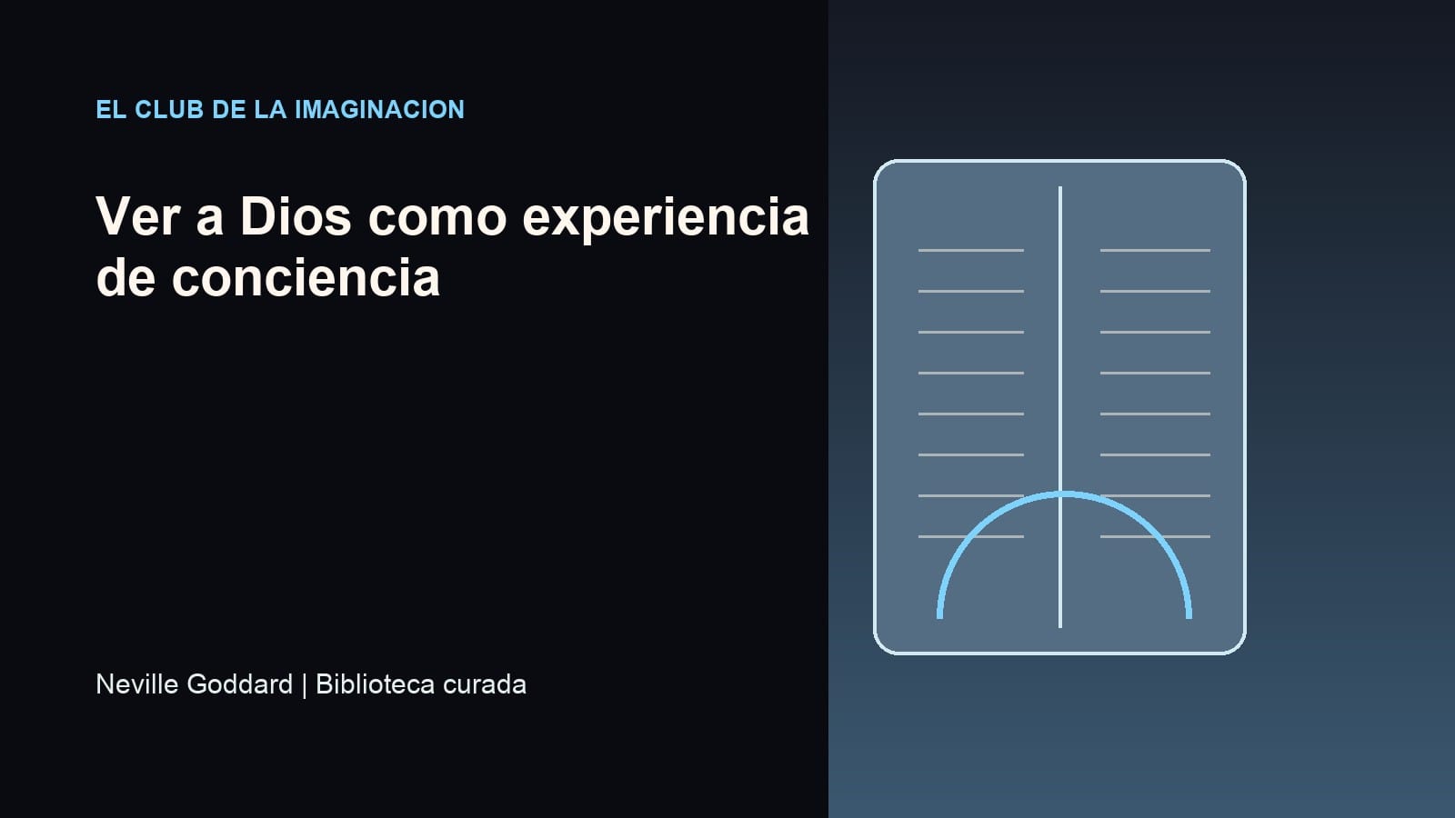 Imagen editorial para Ver a Dios como experiencia de conciencia