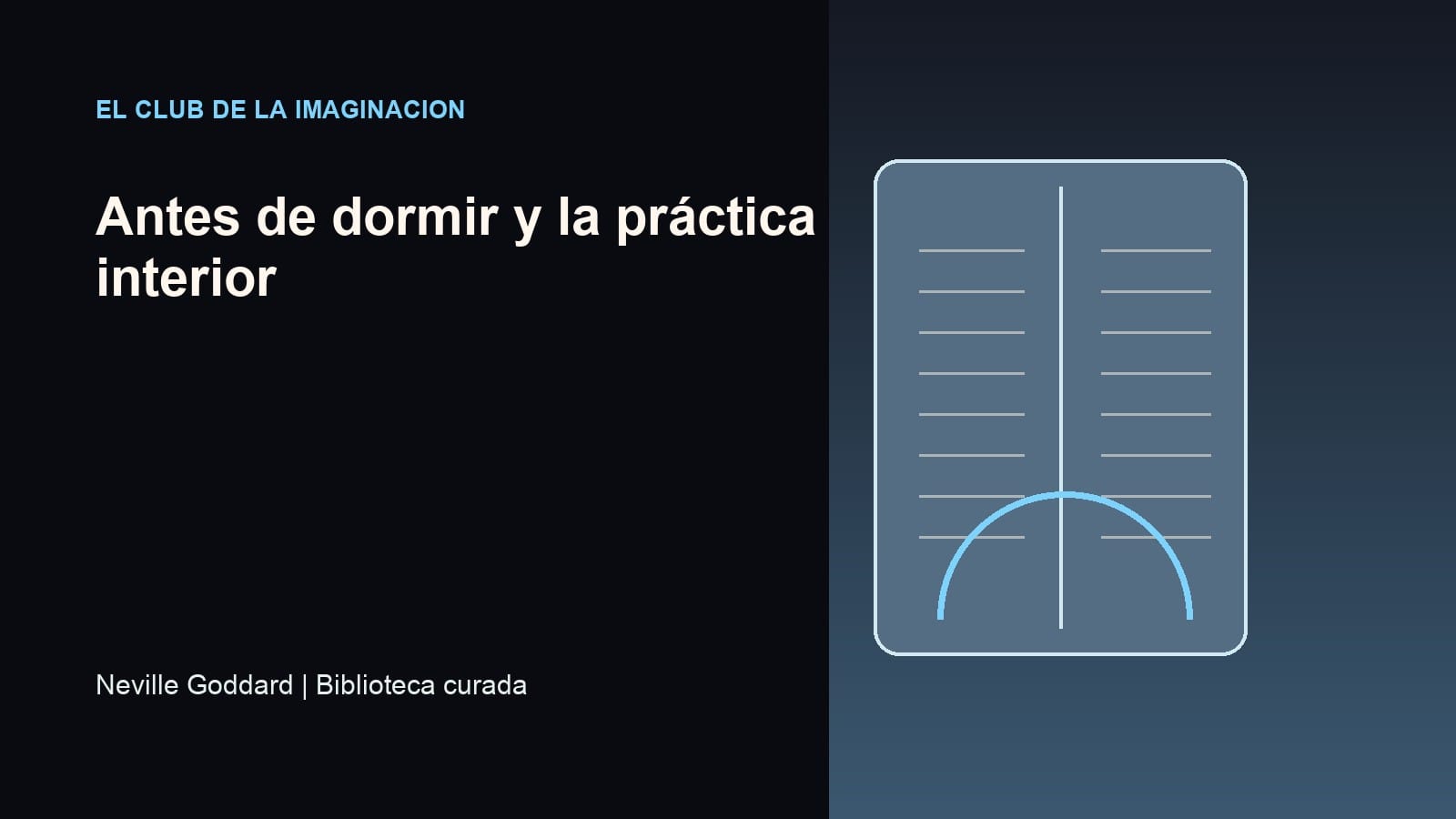 Imagen editorial para Antes de dormir y la práctica interior