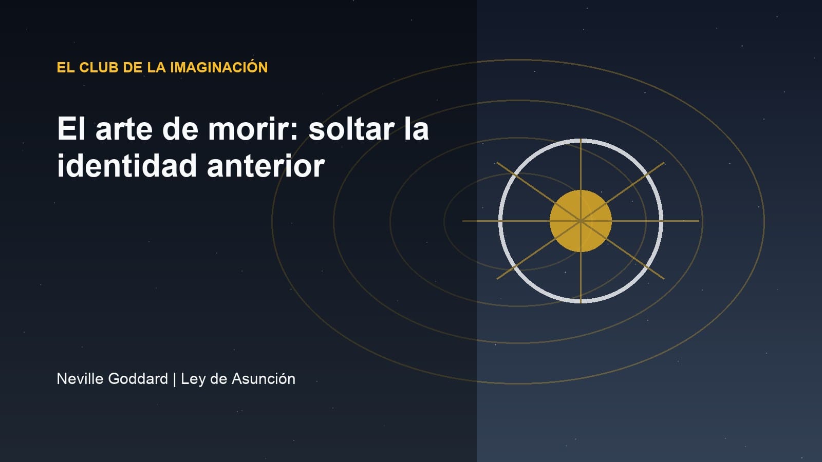 Imagen editorial abstracta para El arte de morir: soltar la identidad anterior