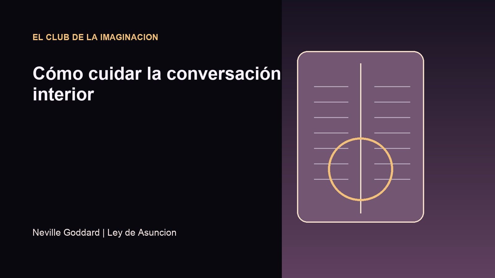 Imagen editorial para Cómo cuidar la conversación interior