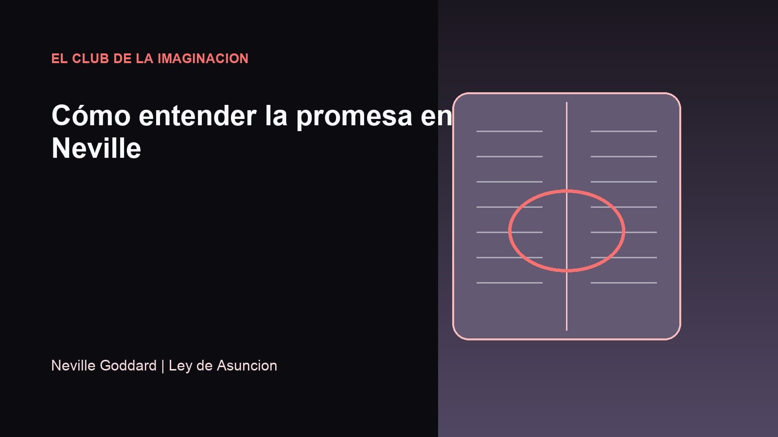 Imagen editorial para Cómo entender la promesa en Neville