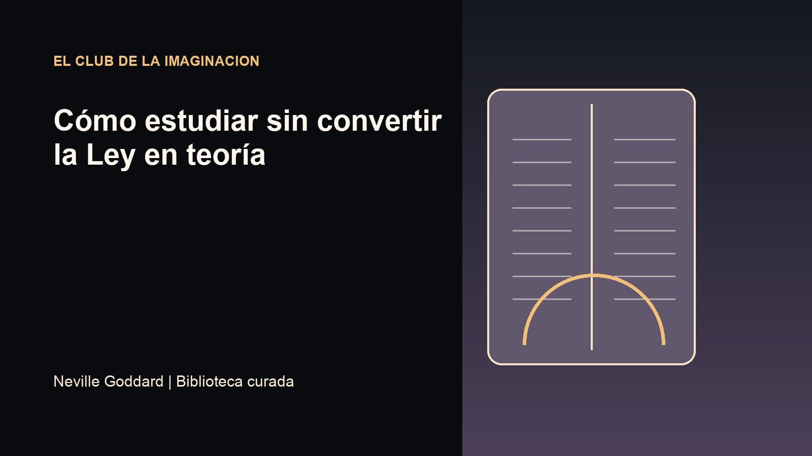 Imagen editorial para Cómo estudiar sin convertir la Ley en teoría