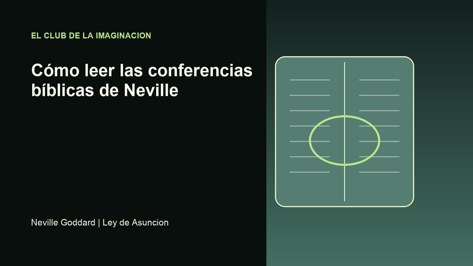 Imagen editorial para Cómo leer las conferencias bíblicas de Neville