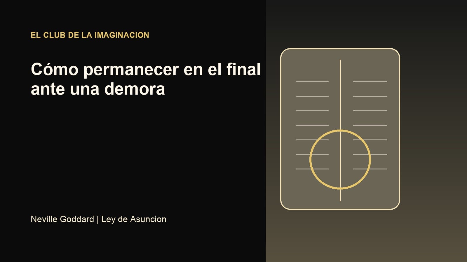 Imagen editorial para Cómo permanecer en el final ante una demora