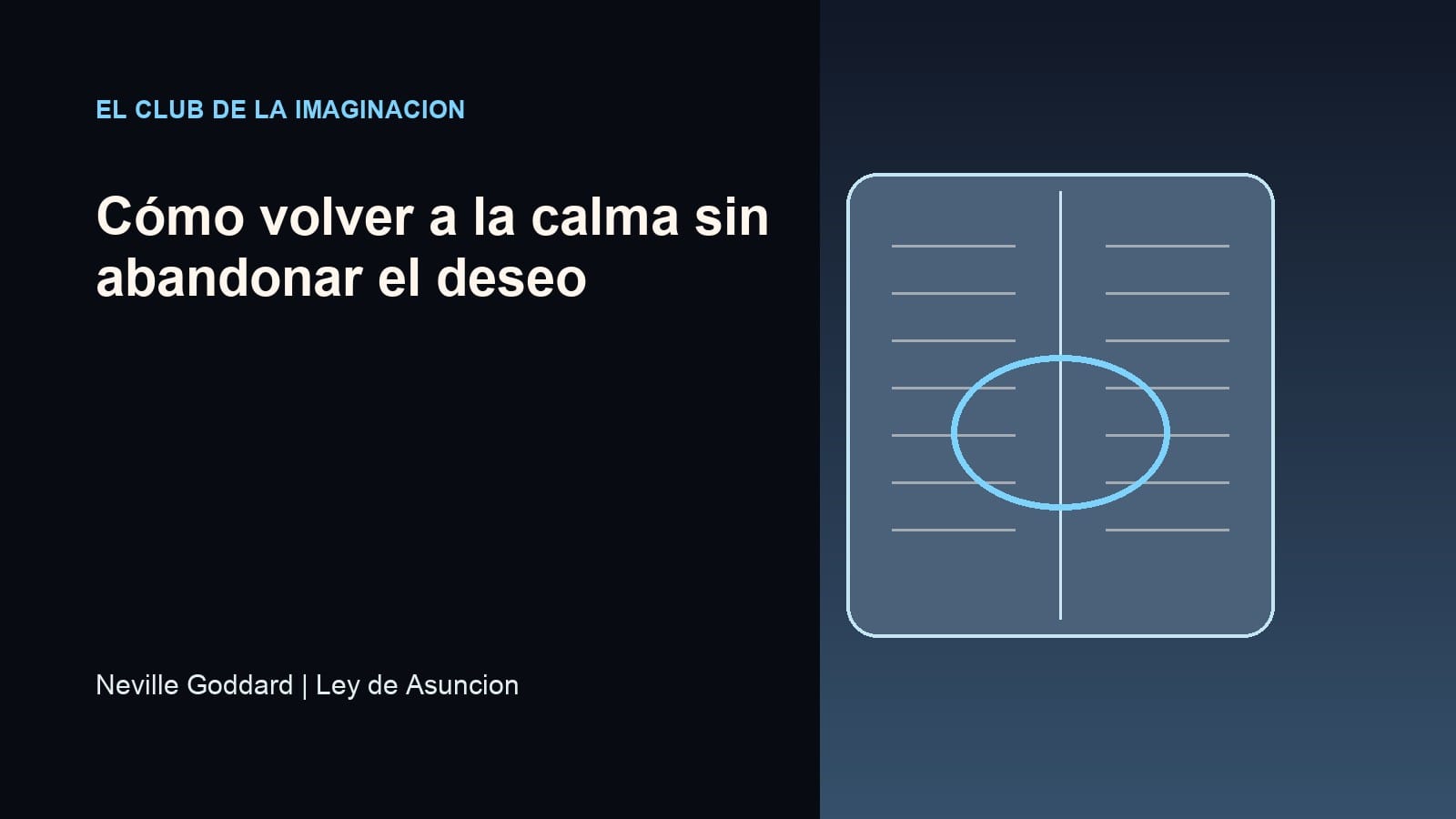 Imagen editorial para Cómo volver a la calma sin abandonar el deseo