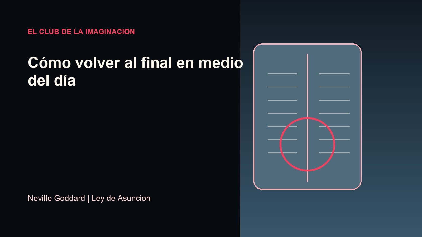 Imagen editorial para Cómo volver al final en medio del día