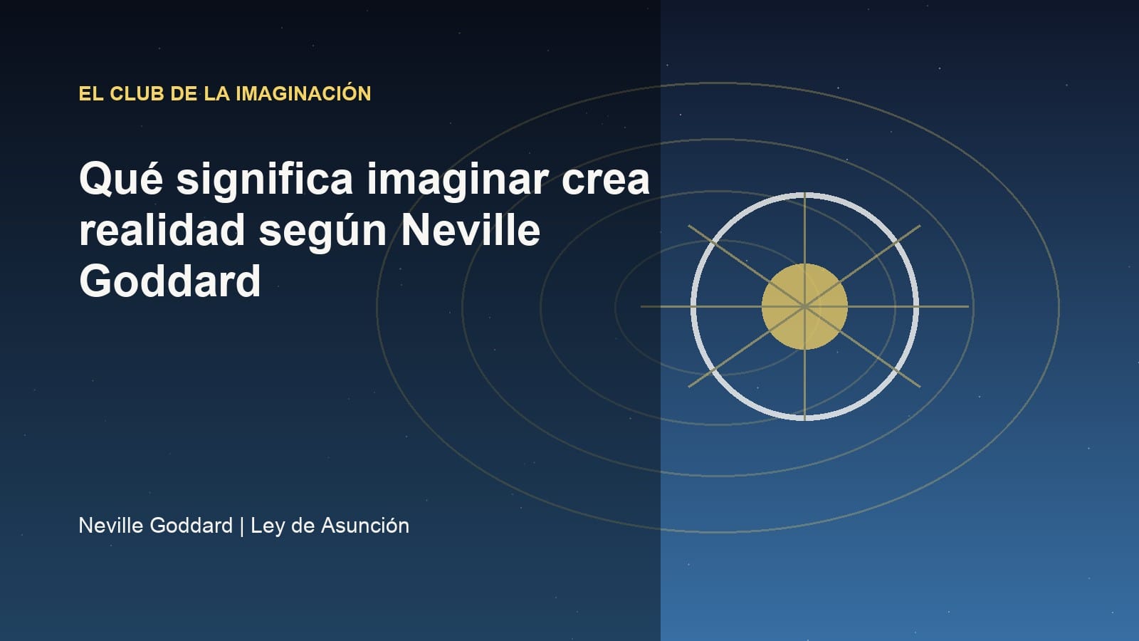 Imagen editorial abstracta sobre imaginación consciente y creación de realidad