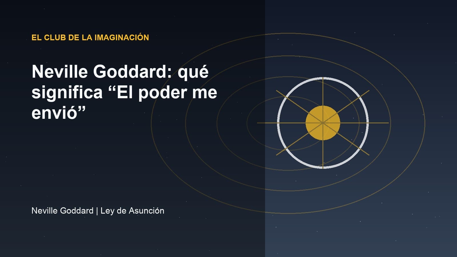 Imagen editorial para Neville Goddard: qué significa “El poder me envió”