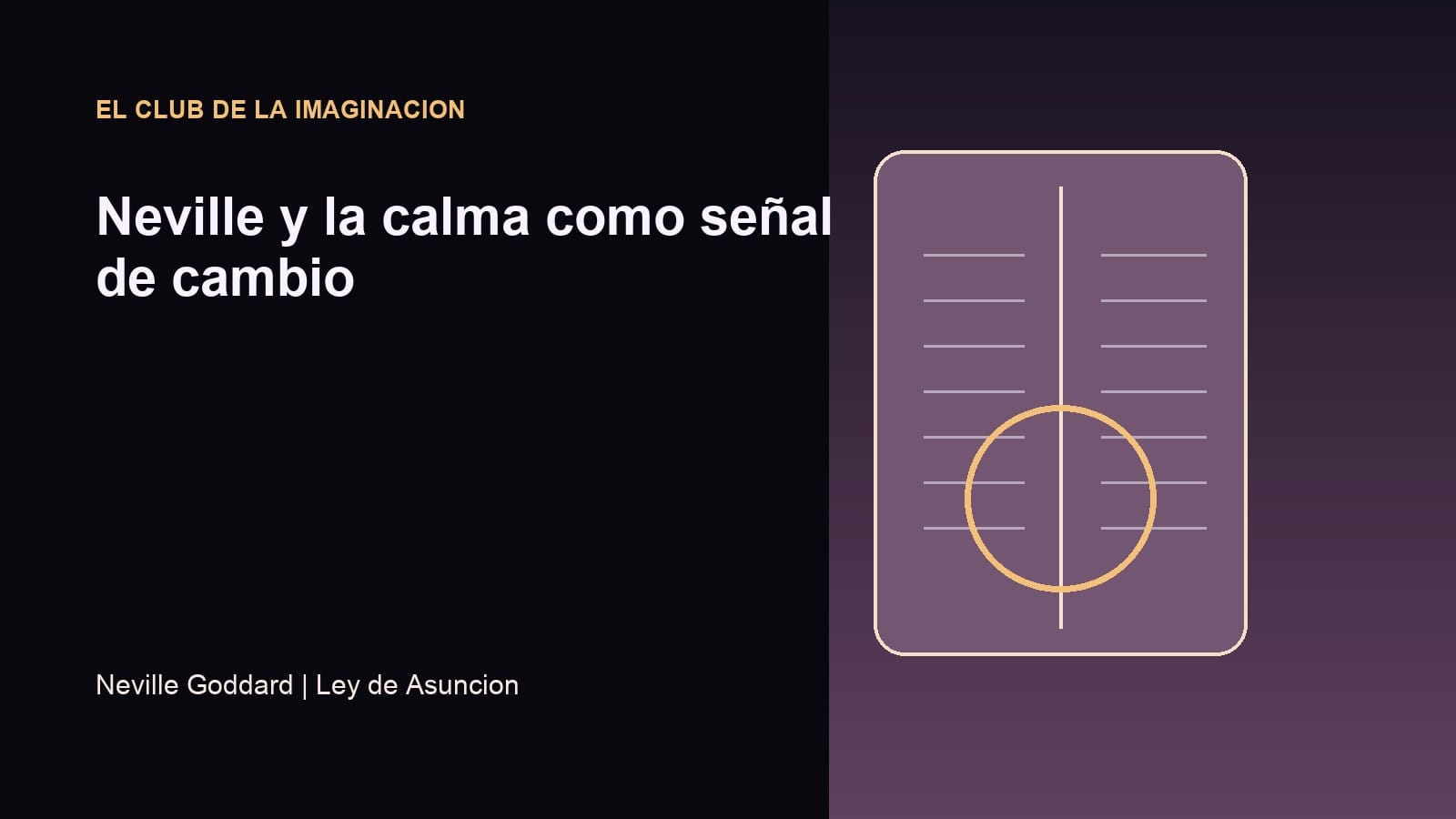 Imagen editorial para Neville y la calma como señal de cambio