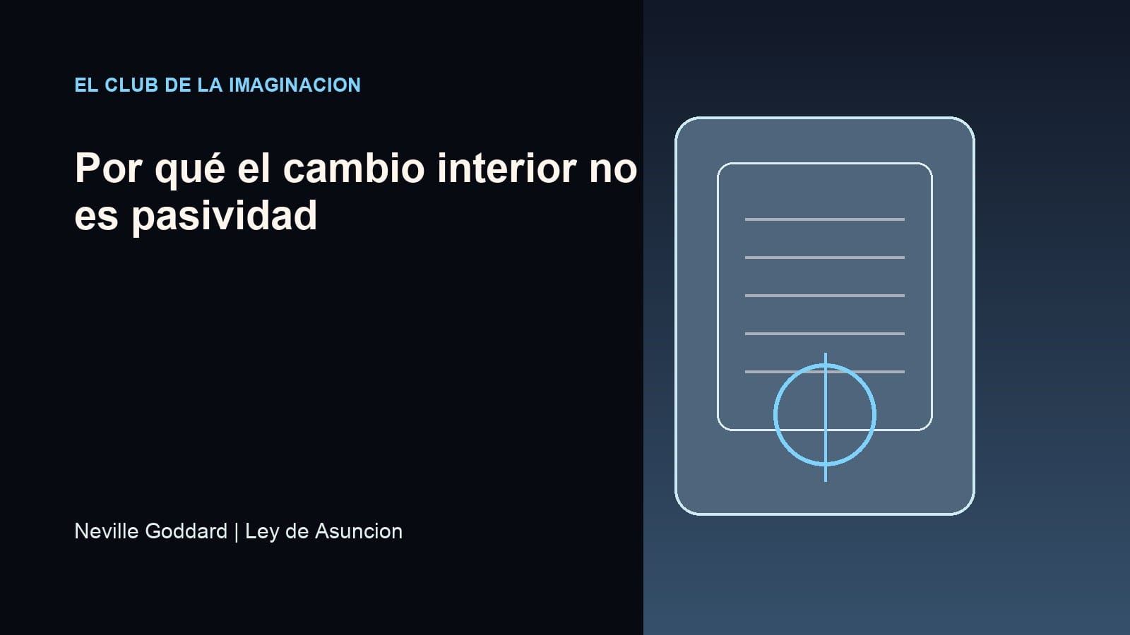 Imagen editorial para Por qué el cambio interior no es pasividad