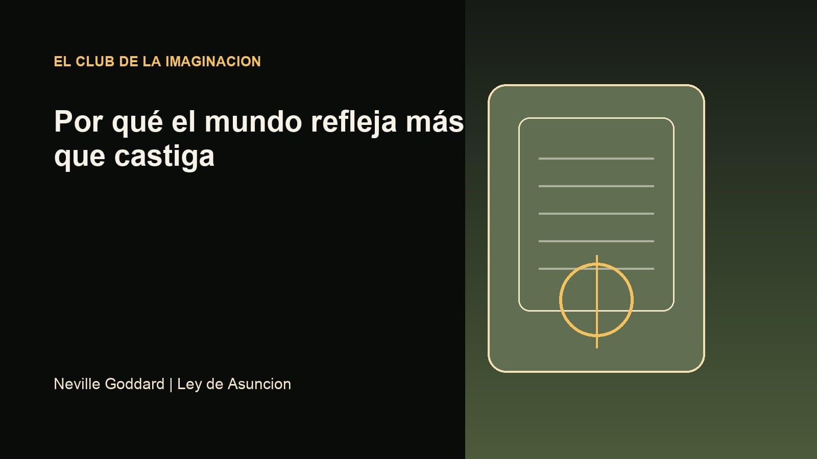 Imagen editorial para Por qué el mundo refleja más que castiga