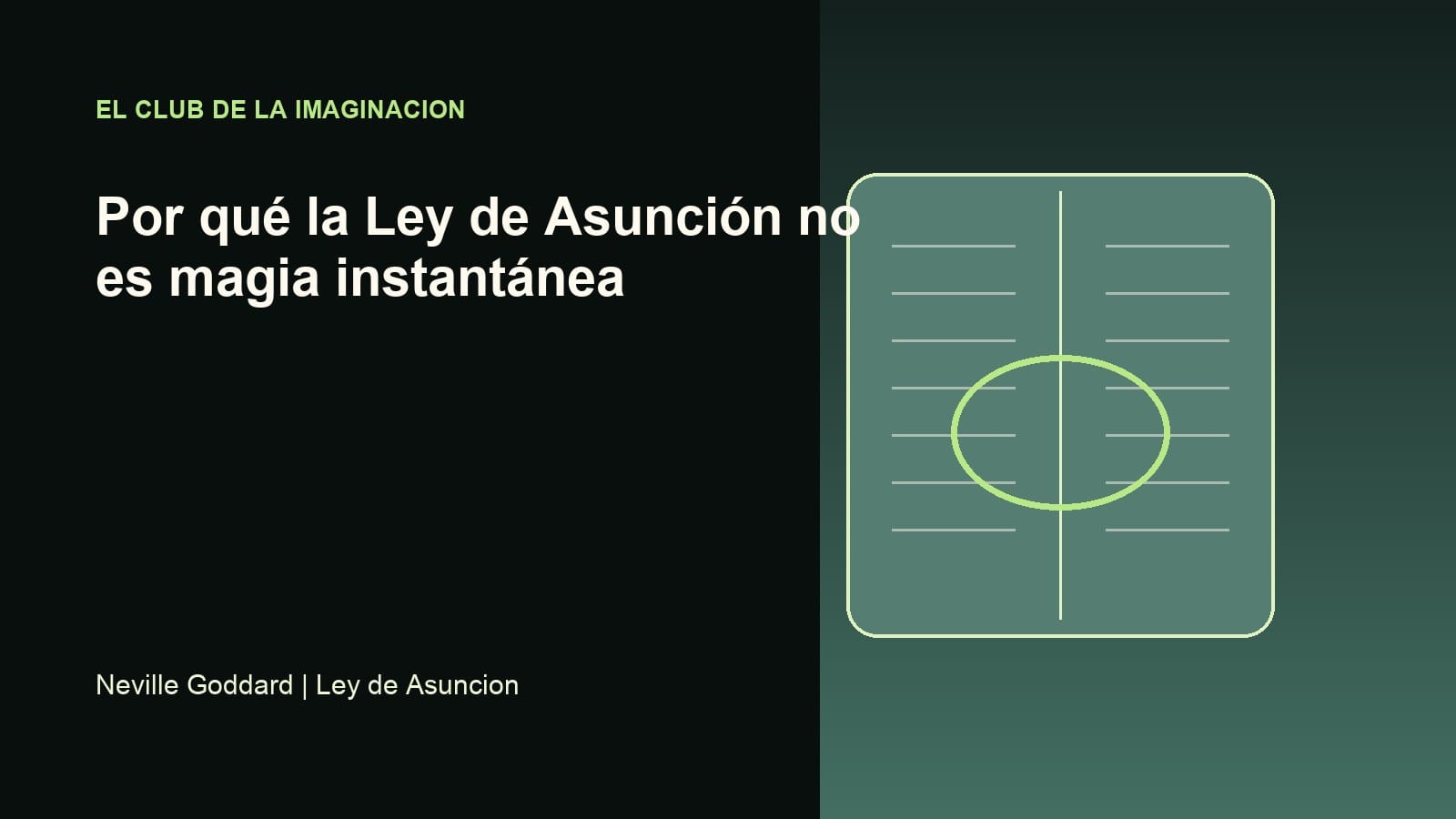Imagen editorial para Por qué la Ley de Asunción no es magia instantánea
