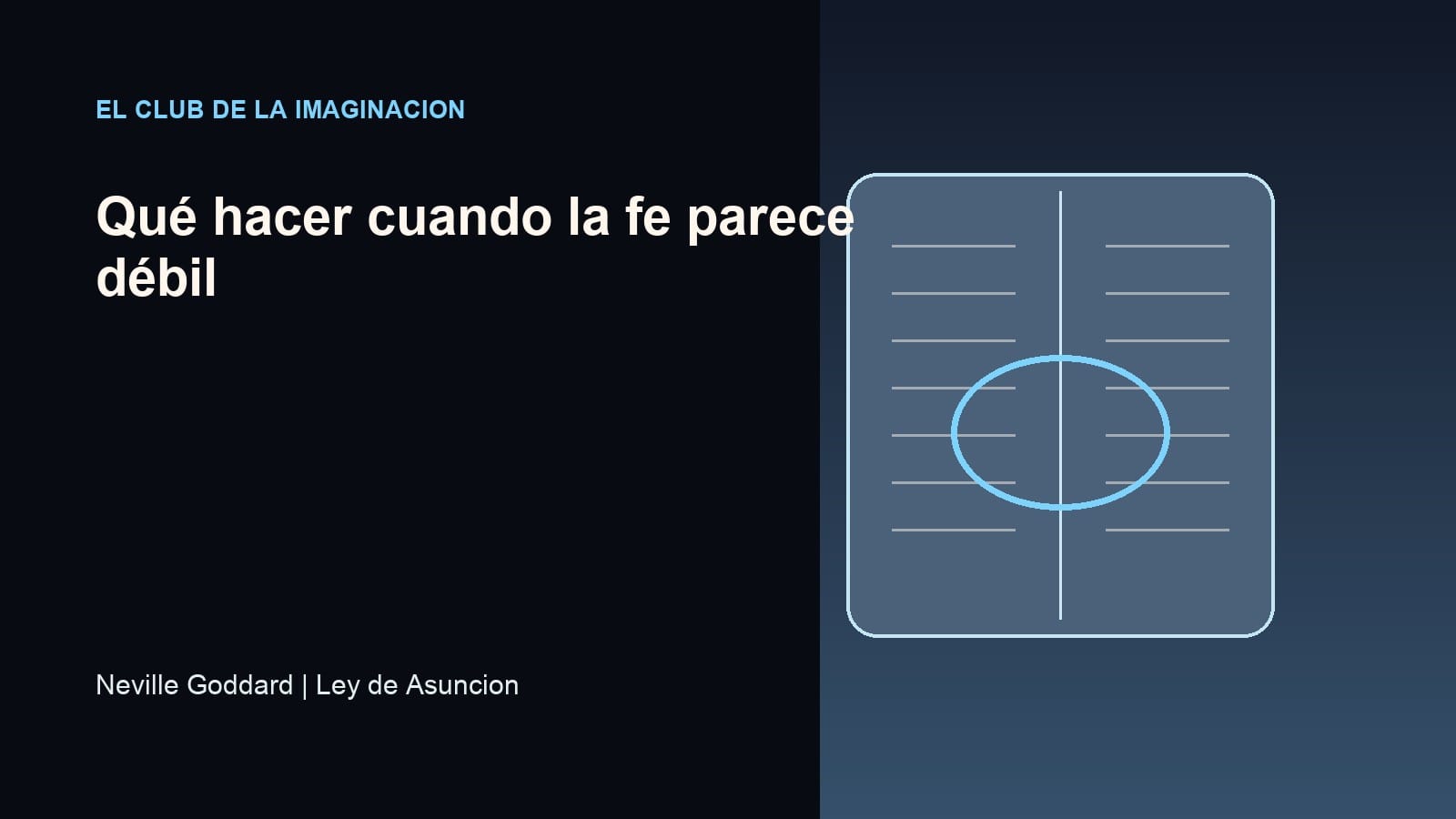 Imagen editorial para Qué hacer cuando la fe parece débil