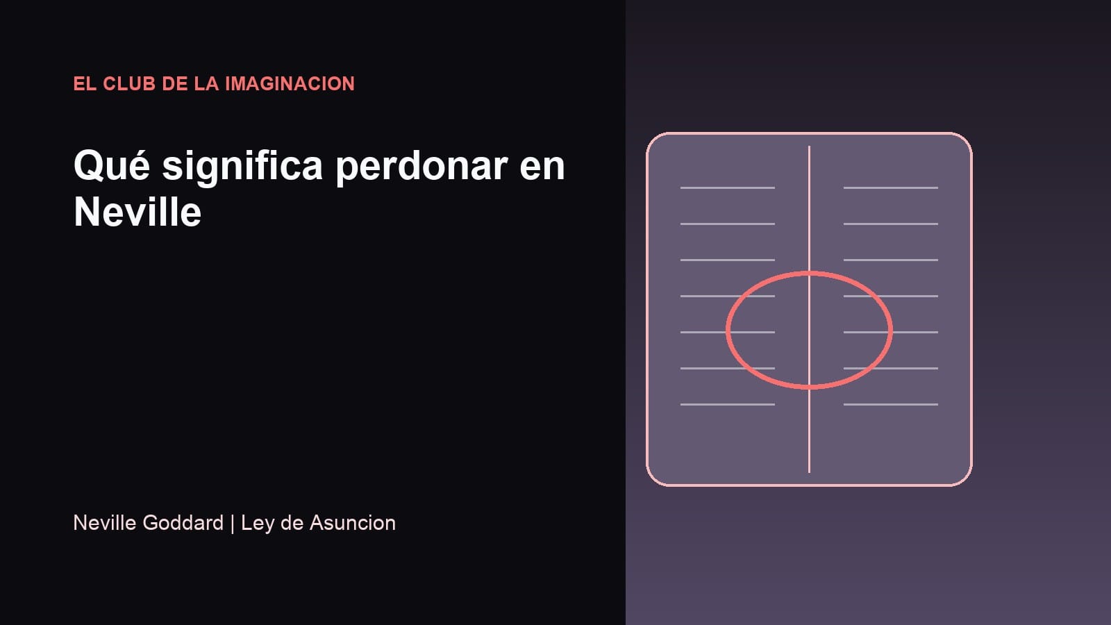 Imagen editorial para Qué significa perdonar en Neville