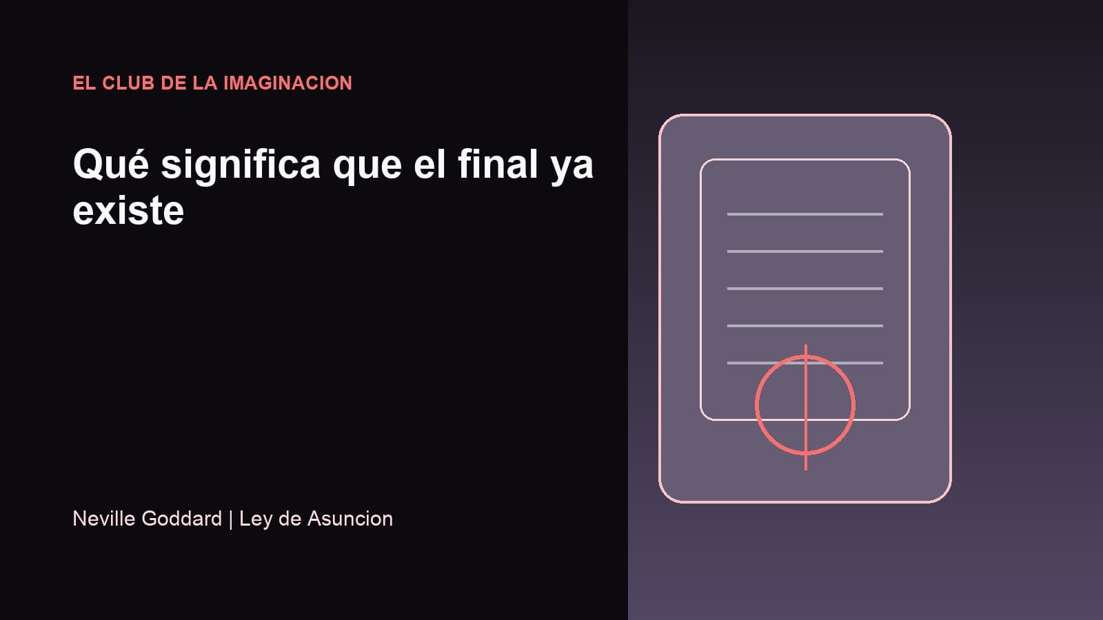 Imagen editorial para Qué significa que el final ya existe